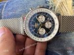 Copy Breitling Navitimer 01 Stainless Steel Mesh Band Watch